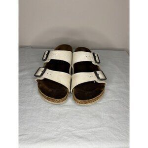 BIRKENSTOCK Arizona Womens 36 White Cork Slip On